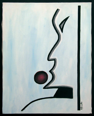 Atmosphere Acrylic on Canvas, 16 x 20 in. For Sale
