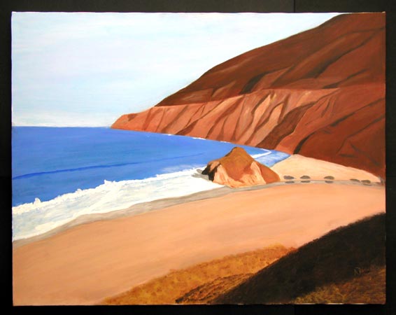 Big Sur Acrylic on Canvas, 28 x 22 in. For Sale