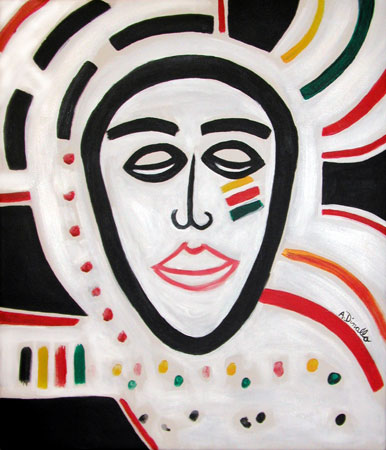 Can You Hear Me Acrylic on Canvas, 26 in. x 30 in. For Sale