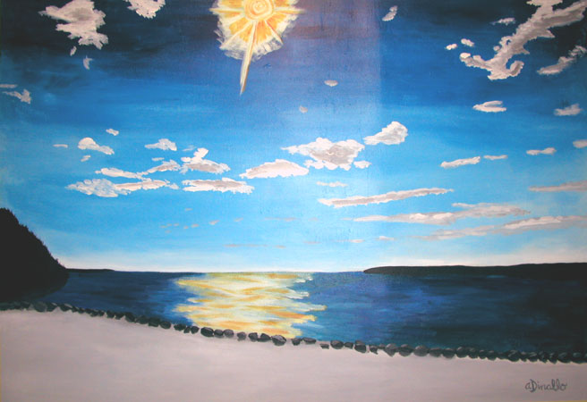 Maine Wall Mural 6 feet X 4 feet