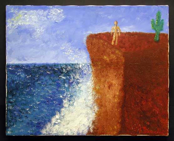 Untitled Acrylic on Canvas, 20 x 16 in. For Sale