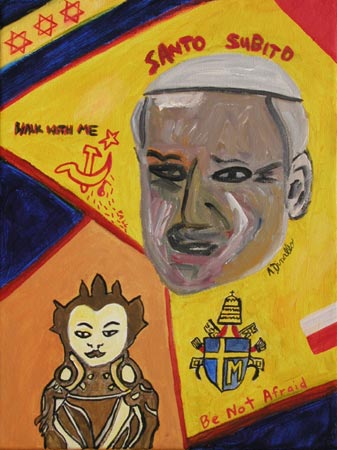 Walk With Me Acrylic on Canvas, 12 x 16 in. For Sale