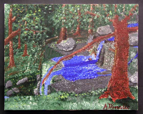 Ramapo Reservation Acrylic on Canvas, 20 x 16 in. For Sale