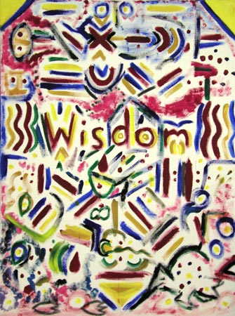 Wisdom Acrylic on Canvas, 36 x 48 in. For Sale